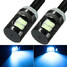 2pcs DC 12V LED Eagle Eye Lamp For Motorcycle Car Blue License Plate Light Screw Bolt - 1