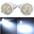 Bright White LED Interior Number Plate Light Car 4 Bulb Lamp 2Pcs 12V - 2