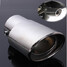 Stainless Steel Car Chrome Exhaust Muffler Pipe Tail Rear Tip Round - 1