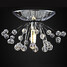 Ceiling Flush Mount Mini Crystal Chandelier - 4