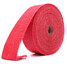 15M Turbo Manifold Exhaust Header Pipe Insulation Shields Red Wrap Heat - 5