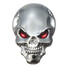 Demon Skull Sticker 3D Car Sticker Decals Emblem Badge Metal Bone - 3