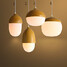 Led 220v Mushroom Glass Nordic Contracted Chandelier Lamp - 2