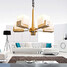 Design Contemporary Modern Chandelier New Wooden Bedroom Ceiling Light Decorative - 3
