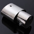Stainless Steel Car Chrome Exhaust Muffler Pipe Tail Rear Tip Round - 3
