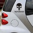 14*14cm Tank Reflective Decal Car Sticker Skeleton Skull The Cup - 6