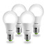 Cob 7w E26/e27 Led Globe Bulbs G60 4 Pcs Cool White Ac 100-240 V - 1