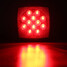 Stud 12V LED Trailer Truck Universal Lamp Square Mount Brake Stop Tail Lights - 6