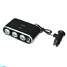 Separate USB Charger with Car Cigarette Lighter Socket Switch - 4