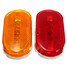 Car Truck Beads Red Yellow Rectangle 6 LED Side Marker Light Indicator Clearance Amber - 2