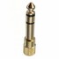 Stereo Audio Adapter Female 3.5mm 6.3mm Male Headphone Golden - 2