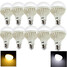 Ac220-240v Led Globe Bulbs Light Warm White 380lm Cool White 6000k/3000k 5w E27 - 1