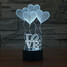 100 Decoration Atmosphere Lamp Led Night Light Love Star Novelty Lighting Wars 3d - 7