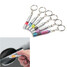 Chrome Copper Plating Tube LED Keychain Neon Bright Colorful Car Static Eliminator Anti Static - 3