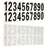 Vinyl Decal White Number Stickers Reflective Sticker Car Black Street - 4