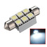 36MM Dome 6SMD 6000-6500k Bulb DC 12V Canbus Error Free Car LED - 1