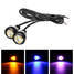 Backup Light Eagle Eye LED Daytime Running Dual Color Car Motorcycle LED Pair DRL - 1