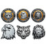 Head DIY Sticker Badge Emblem Logo Metal Car Motorcycle Decals 3D Silver - 2