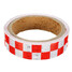 Dual Color Caution Reflective Sticker Chequer Roll Signal Warning - 7