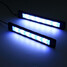 Auto COB 2Pcs 480LM Flexible Car Light DRL LED Strip Daytime Running Driving 6000K - 6