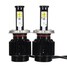 80W Kit Hi Lo Bulbs HB2 Pair LED 8000LM H4 6000K 8000K Light Headlight - 1