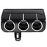 3 Way Adapter Charger 6A Cigarette Lighter Socket Power Car Truck 12V - 2