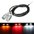 LED Motorcycle Car Chrome 5630 12V 3 License Plate Screw Bolt Light Shell - 1