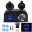 4.2A Dual USB Adapter Cigarette Car Charger with Socket Car Cigarette Lighter - 1