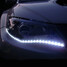 2Pcs DRL Headlight Strips Shine Head 24Inch Lights LED Side White - 2