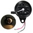 Odometer Speedometer Mechanical Motorcycle Dual Gauge Black Universal Waterproof - 1