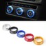 GOLF 3pcs Decoration Stereo Cars Alu Ring Knob Ring Air Conditioning Knob - 1