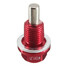 Anodized Drain Plug Magnet M12x1.25 Oil Red Magnetic Engine - 6