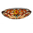 Light Retro Tiffany Glass Ceiling Lamp Fixture Flush Mount 16inch Living Room - 1