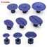 Car Dent Repair Blue Pulling Tabs Paintless Body Slide 9Pcs Damage Removal Tool - 3