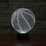 Visual 3d Color-changing Art Desk Lamp Home Led Basketball - 4