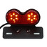 Dual Twin DC 12V Motorcycle Integrated Tail Lamp LED Brake License Plate Turn Signal Light - 6