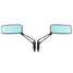 Universal 8MM 10MM Aluminum Motorcycle Rectangle Rear View Side Mirror - 3