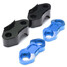 22mm Riser Mount Holder CNC Motorcycle Handlebar Bar Clamp Adaptor - 9