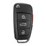 A4 Buttons Remote Key Fob Case A2 Audi A6 Q7 A8 Uncut Blade New - 1