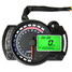 Motorcycle 12V Speedometer Odometer Adjustable LCD Digital Waterproof - 7