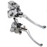 1inch Motorcycle Skull Right Brake Clutch Lever Master Cylinder - 1