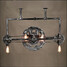 Industrial Wind Lamp Chandelier Iron Hanging Gear Pipe - 5