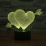 Decoration Atmosphere Lamp Touch Dimming Heart Christmas Light Novelty Lighting Colorful - 5