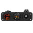 Supply Port Lighter Socket Power DC Voltmeter Motorcycle Dual USB Cigaretter Car 12-24V Car - 1