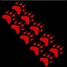 Fashion Motorcycle Car Sticker Footprint Decals 4 Colors - 3