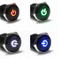 Eye Power LED Switch 12V Angle Car Latching Push Button - 1