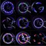 Spoke Light Signal Wheel Tire 14LED Battery Motorcycle Bike - 1