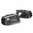 5-Series BMW E39 Bumper Pair Black Cover Housing Fog Lights Lamp Z3 - 1