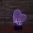 Beautiful Touch Control Love Shape Gift Led Night Lamp 100 3d - 3