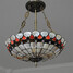 Light Fixture Dining Room Pendant Lights Tiffany Retro Shade - 5